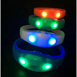 LED Bracelet Manufacturer - 7 Colors Voice Control Flashing Bangle for Party
