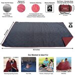 Camping Blanket Factory - Custom Logo Woven Fleece Outdoor Waterproof Portable