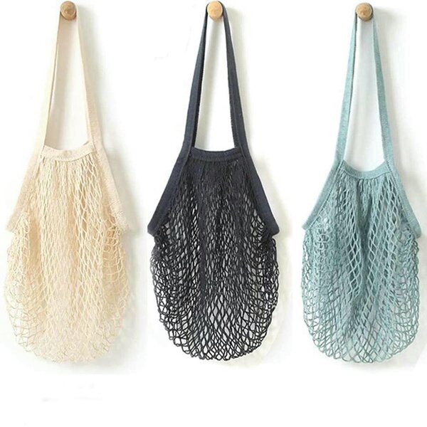 Produce Bags Factory - Reusable Cotton Mesh Washable Vegetable Shopping Bag
