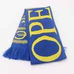 Football Scarf Factory - Custom Design Double Layers Silk Knit Fan Scarf