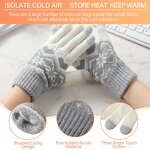 Knitted Gloves Manufacturer - Touchscreen Warm Lined for Work School Walking