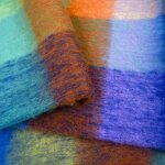 Polyester Scarf Factory - Chunky Tassel Plaid for Women Winter Long Fringe