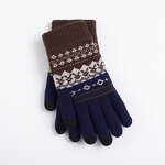 Touch Screen Gloves Manufacturer - Winter Snow Flower Printing Keep Warm