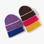 Knitted Hat Manufacturer - Custom Logo Unisex Autumn Winter Single-cuff Cotton