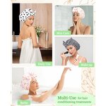 Shower Cap Factory - Custom Luxury Silk Waterproof Adjustable Bowknot