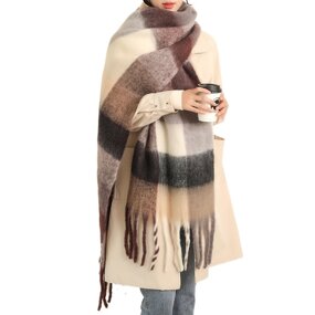 Polyester Scarf Factory - Oversized Chunky for Women Winter Warm Blanket Big