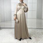 Muslim Dress Manufacturer - Wholesale Dubai Abaya Trumpet Sleeves Crystal Beads