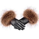 Mink Fur Gloves Factory - Wholesale Genuine Mink Fur Cuff Touchscreen Sheepskin