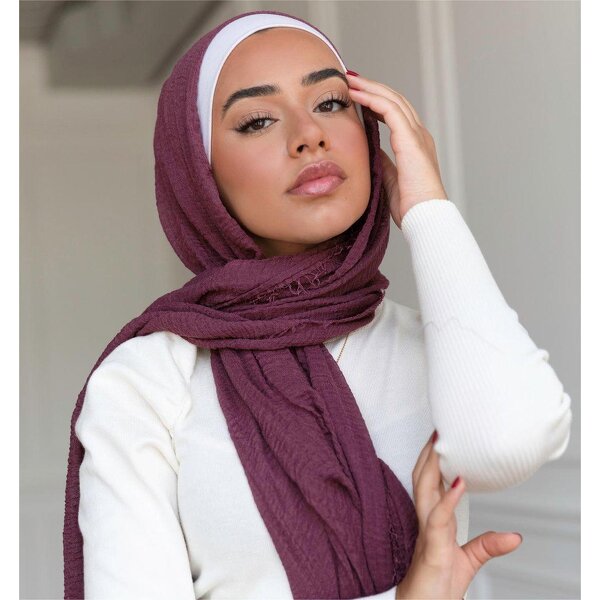 Hijab Scarf Manufacturer - Wholesale China Custom Head Scarves Cheap Voile