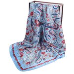 Silk Scarf Manufacturer - Autumn Winter New 9090 Large Square Silk Printed