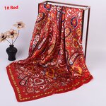 Silk Scarf Manufacturer - Autumn Winter New 9090 Large Square Silk Printed