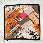 Silk Scarf Factory - Cheap Ladies Spring Silk Scarf 7070cm Black Square