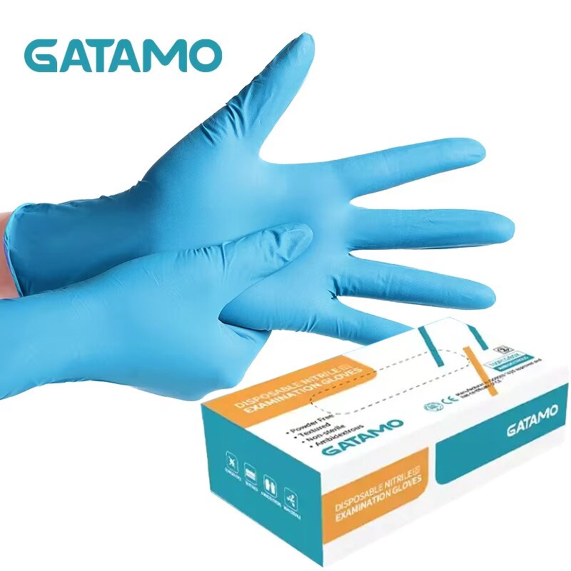 Nitrile Gloves Manufacturer - Custom Disposable CE Powder Free Blue Medical