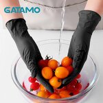Nitrile Gloves Factory - 4-6mil Black Powder Free Food Examination