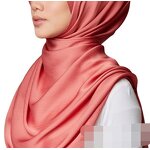 Silk Hijab Factory - Women Muslim Luxury Ladies Satin Glitter Satin Hijab