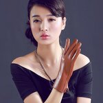 Touch Screen Gloves Factory - Fashion Winter Soft Warm Women Goatskin Leather