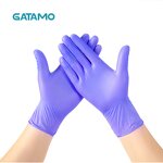 PVC Gloves Factory - Purple Nitrile Vinyl Protective Powder Free Gloves