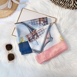 Silk Scarf Manufacturer - Custom Logo Print Long Silk Scarf OEM/ODM