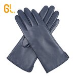 Leather Gloves Manufacturer - OEM Ladies Fashion Winter Knit Genuine Lambskin