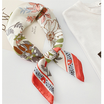 Silk Scarf Manufacturer - Custom Logo Printed 7070cm Square Geometric Patterns