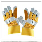 Welding Gloves Manufacturer - Factory Custom Yellow Short Cowhide Heat Insulation