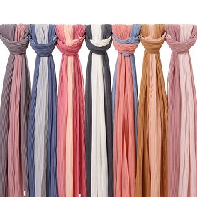 Hijab Scarf Factory - Wholesale 2022 Fashion New Designer Crinkle Chiffon Hijab