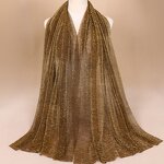 Jersey Scarf Factory - Spring Summer New Gold Thread Jersey Cheap Viscose Hijab