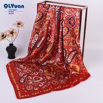Silk Scarf Manufacturer - Autumn Winter New 9090 Large Square Silk Printed