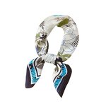 Silk Scarf Manufacturer - Custom Logo Printed 7070cm Square Geometric Patterns