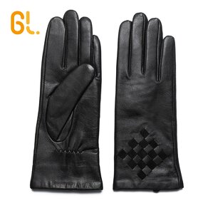 Driving Gloves Factory - Women Fancy 100% Sheepskin Custom made Winter Leather