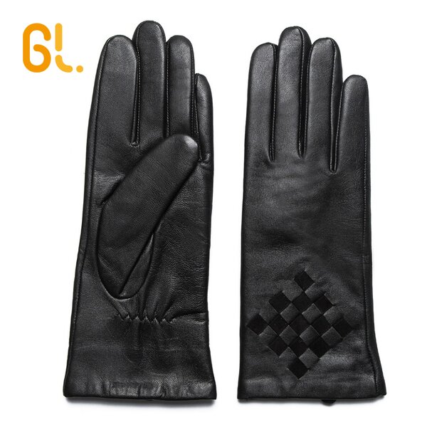 Driving Gloves Factory - Women Fancy 100% Sheepskin Custom made Winter Leather