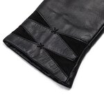 Driving Gloves Manufacturer - Female Black Dress Winter Real Leather Warm