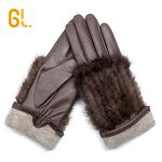 Mink Fur Gloves Factory - Luxury Top Quality Mink Fur Leather Fashion Women