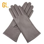 Leather Gloves Manufacturer - OEM Ladies Fashion Winter Knit Genuine Lambskin