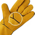 Welding Gloves Factory - Two Layer Cowhide Welder Sweat Absorbing Protective