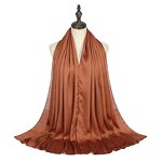 Silk Hijab Factory - Women Muslim Luxury Ladies Satin Glitter Satin Hijab