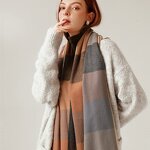 Cashmere Scarf Manufacturer - Custom Made Women's Winter Cotton Soft Cashmere