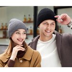 Beanie Hat Factory - Winter Plain Dyed Custom Warm Knitted Short Fisherman