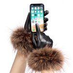 Mink Fur Gloves Factory - Wholesale Genuine Mink Fur Cuff Touchscreen Sheepskin