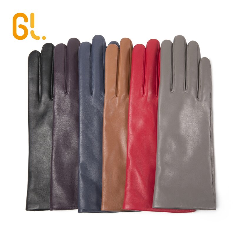 Leather Gloves Manufacturer - Silk Lined Ladies 100% Ethiopian Lambskin Opera