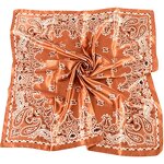 Square Scarf Factory - New Fashion 90s Large Square Cashew Flower Paisley