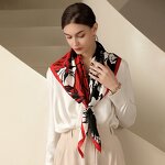 Silk Scarf Factory - Wholesale Summer Soft Floral Printed Square Custom