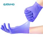 PVC Gloves Factory - Purple Nitrile Vinyl Protective Powder Free Gloves