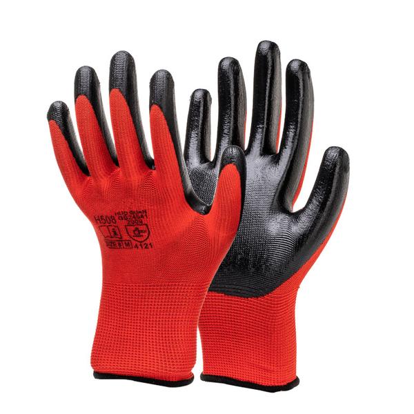 Nitrile Coated Gloves Factory - Polyester Shell Nitrile Coated Garden Industrial