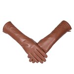 Winter Gloves Manufacturer - Wholesale Longer Ladies Genuine Lambskin Warm Leather