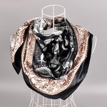 Square Scarf Factory - Wholesale Two-Color Cashew Nut Salad 9090 Casual Ladies