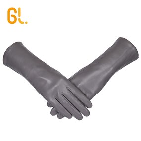 Winter Gloves Manufacturer - Wholesale Longer Ladies Genuine Lambskin Warm Leather