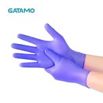 PVC Gloves Factory - Purple Nitrile Vinyl Protective Powder Free Gloves