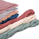 Silk Hijab Factory - Women Muslim Luxury Ladies Satin Glitter Satin Hijab