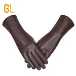 Winter Gloves Manufacturer - Wholesale Longer Ladies Genuine Lambskin Warm Leather
